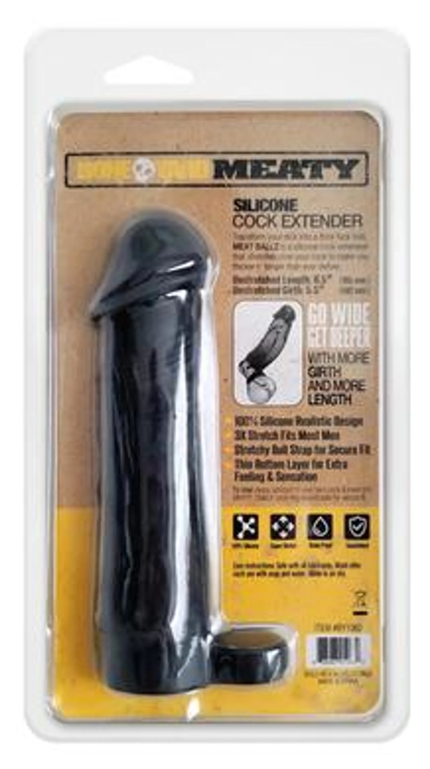 BONEYARD MEATY COCK EXTENDER BLACK