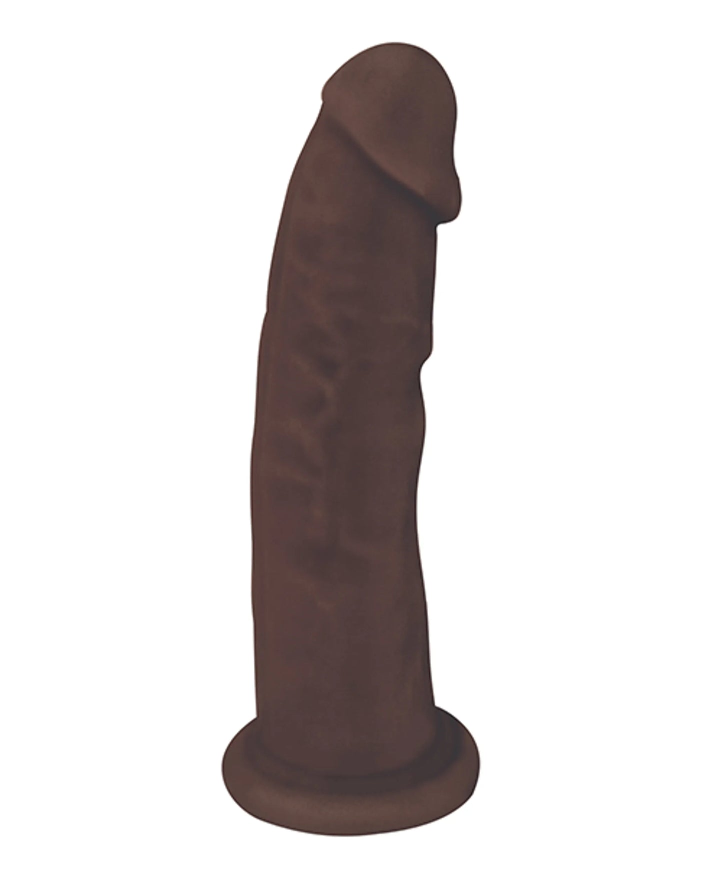 FLESHSTIXXX 6IN SILICONE DILDO NO BALLS CHOCOLATE