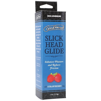 GOODHEAD SLICK HEAD GLIDE 4 OZ STRAWBERRY