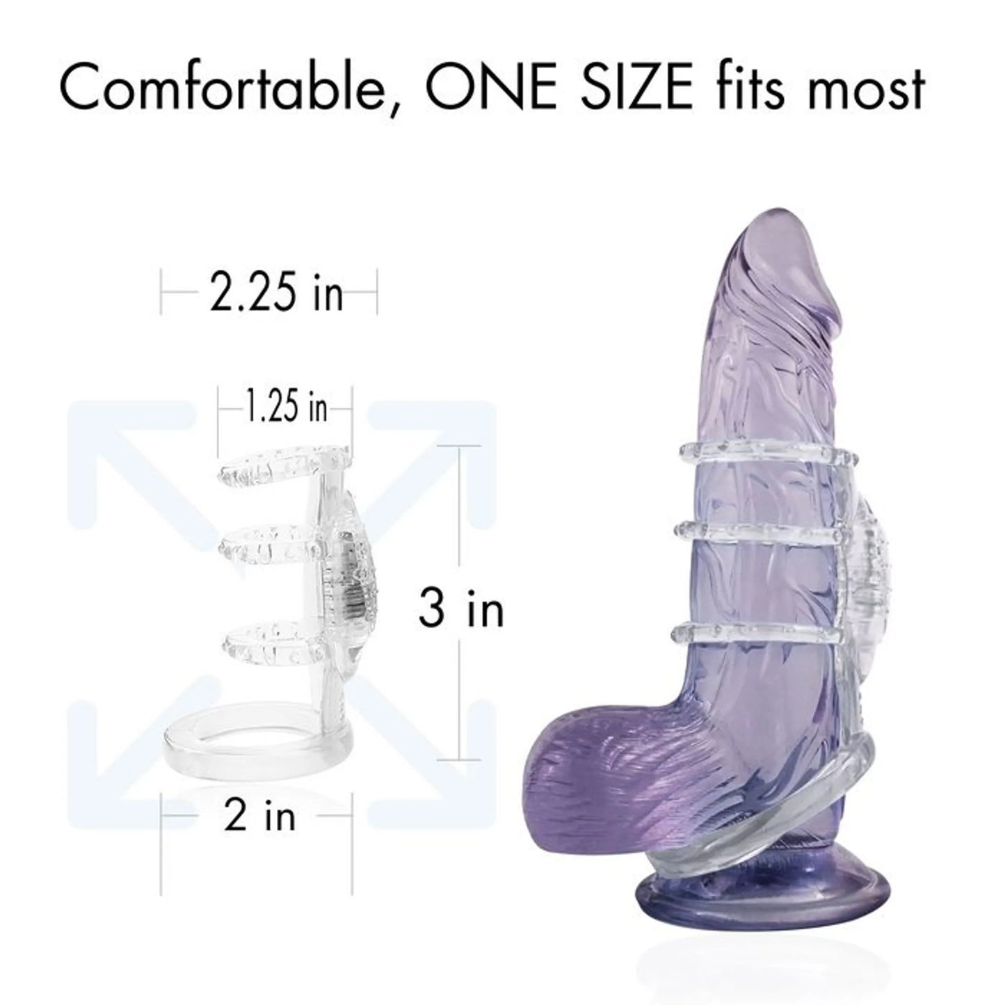 DOCTOR LOVE ZINGER VIBRATING COCK CAGE CLEAR