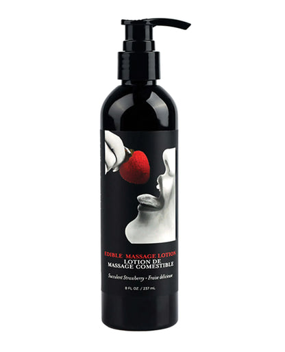 EDIBLE MASSAGE LOTION STRAWBERRY 8OZ