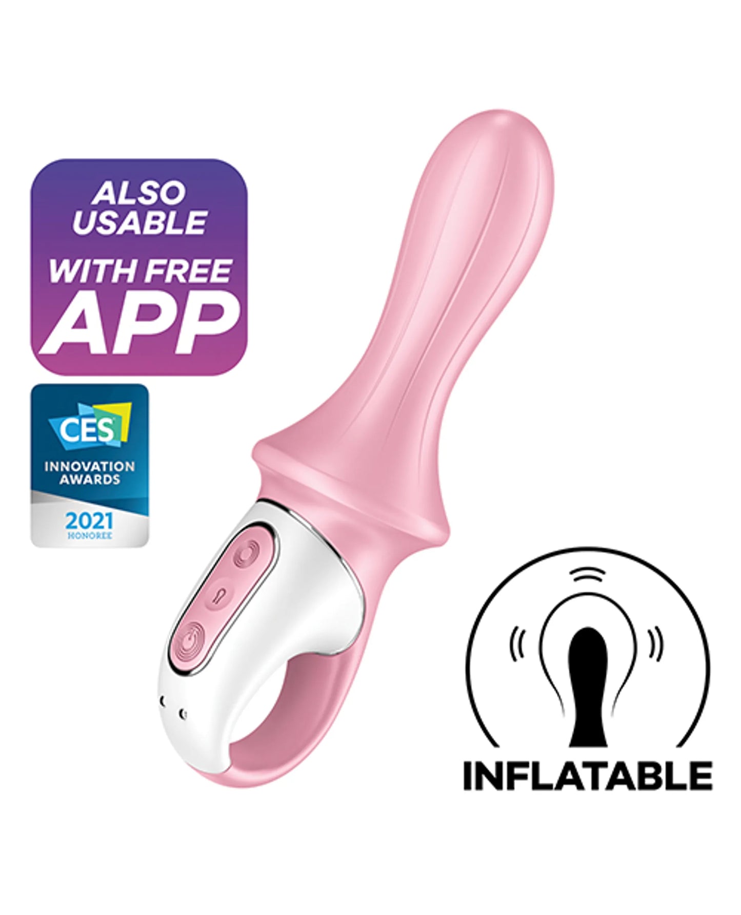 SATISFYER AIR PUMP BOOTY 5+ RED (NET)