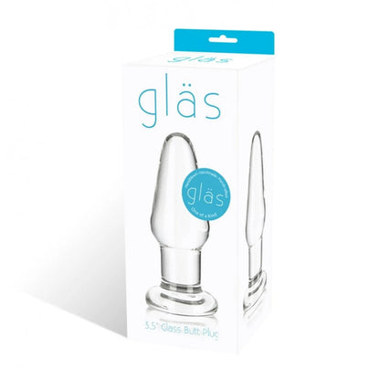 GLAS GLASS BUTT PLUG 3.5 "