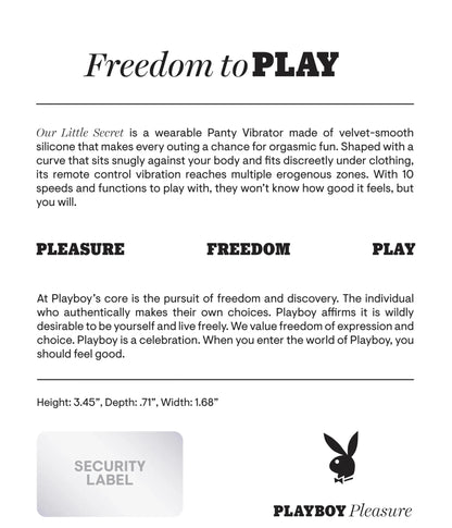 PLAYBOY OUR LITTLE SECRET