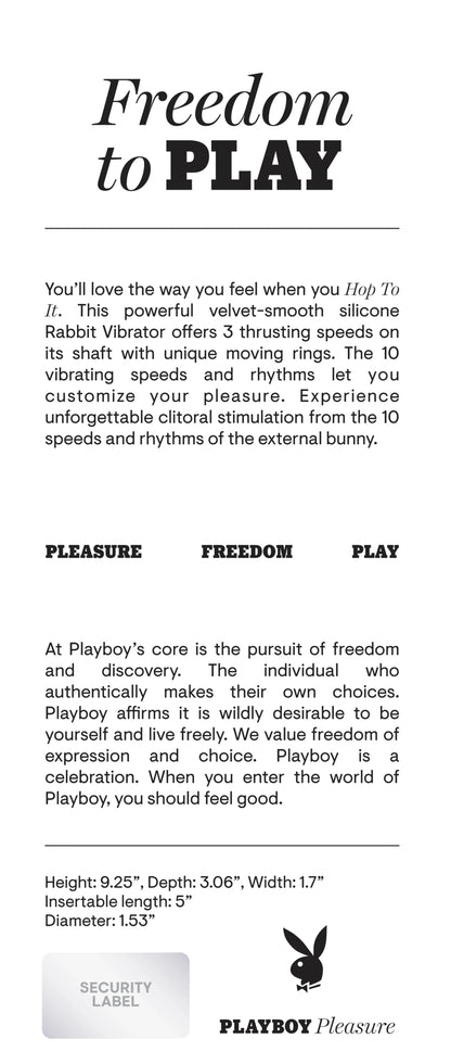 PLAYBOY HOP TO IT