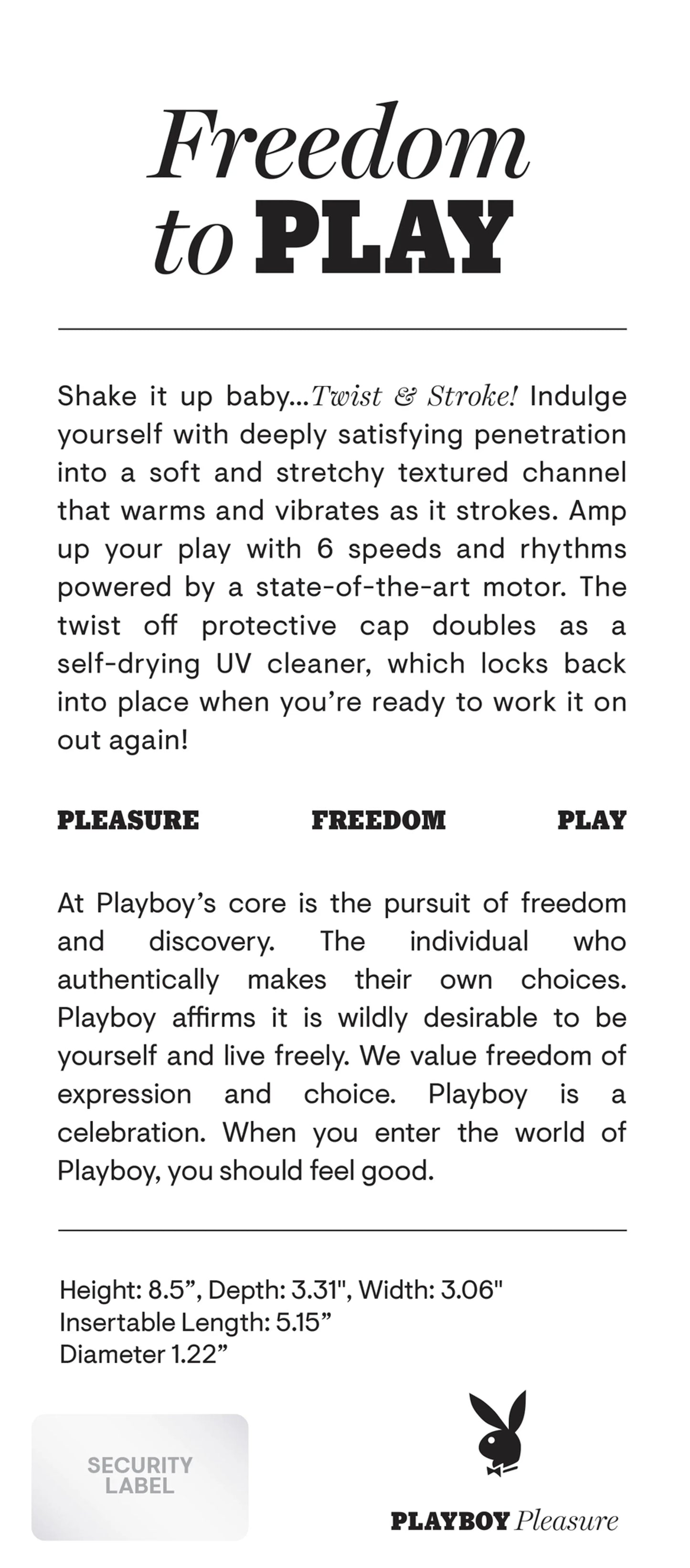 PLAYBOY TWIST & STROKE