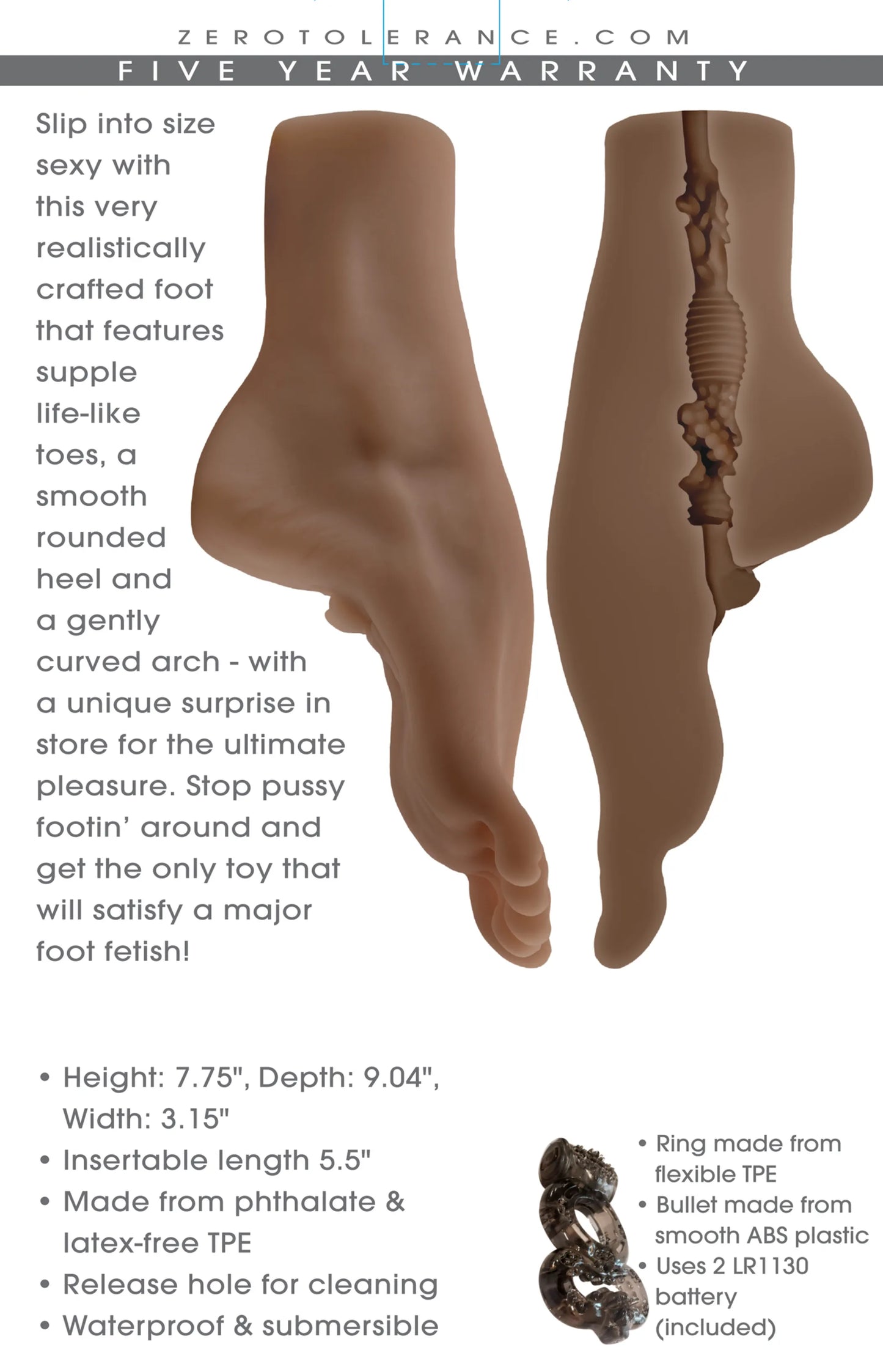 ZERO TOLERANCE PXSSYFOOTIN DARK