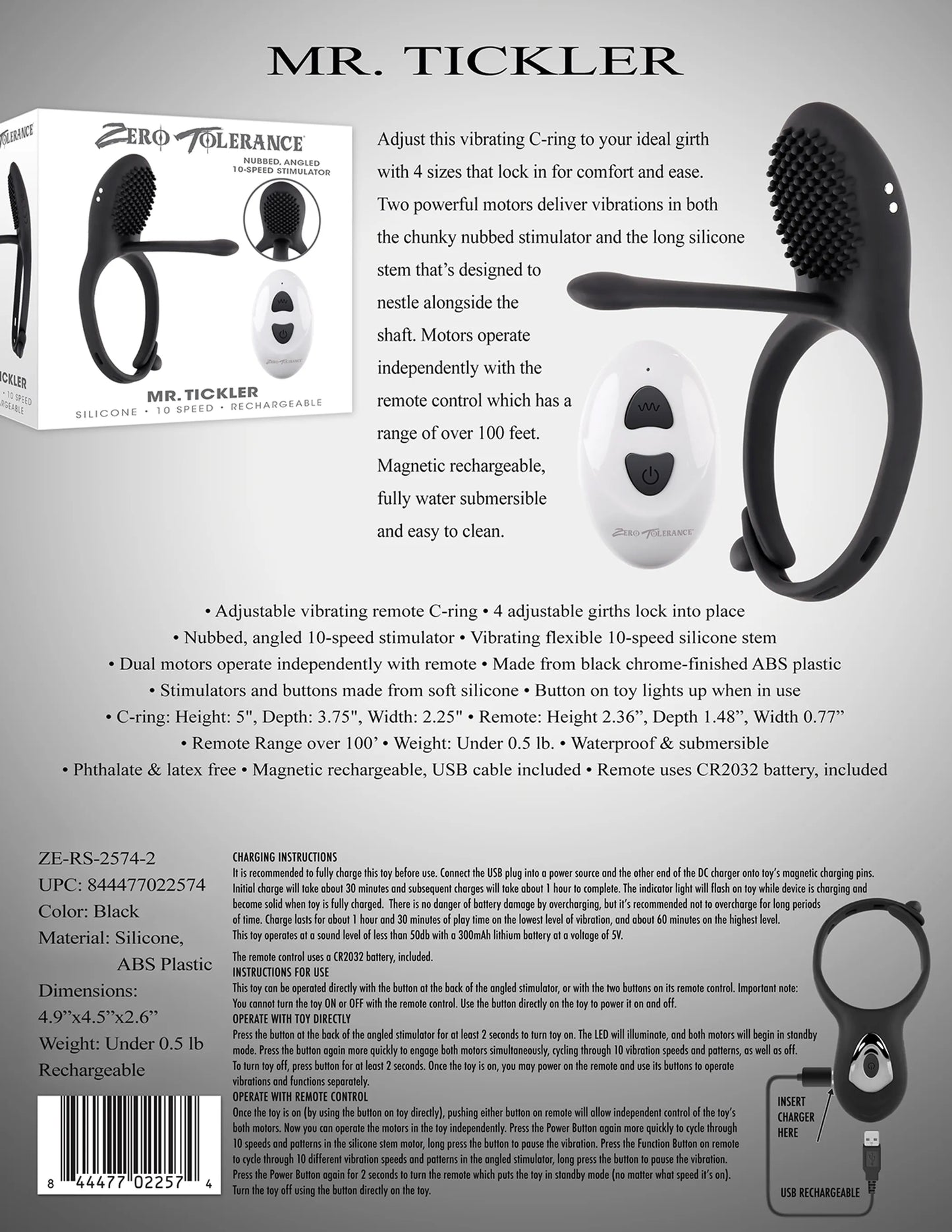 ZERO TOLERANCE MR. TICKLER