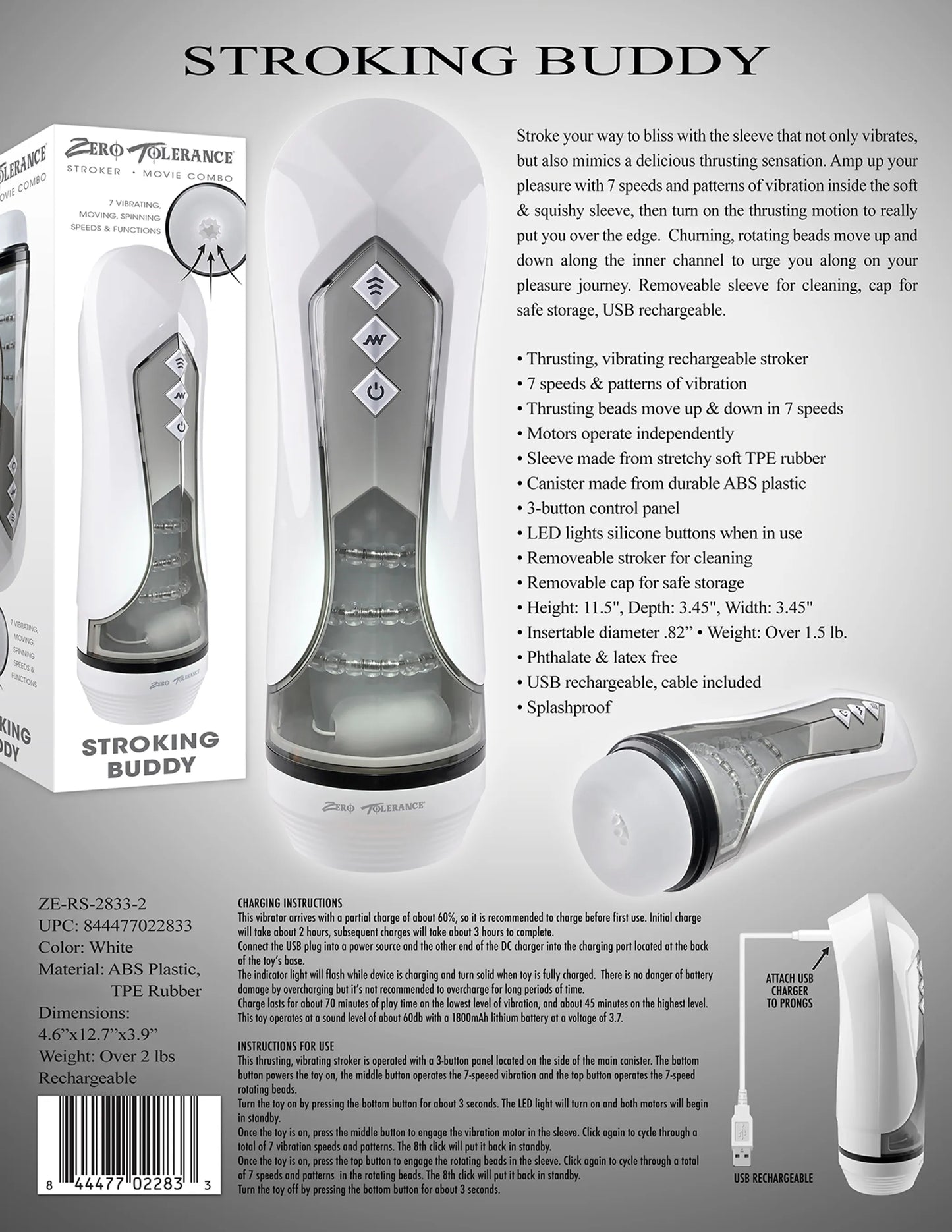 ZERO TOLERANCE STROKING BUDDY