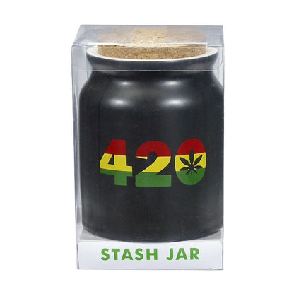 MATTE BLACK 420 STASH JAR