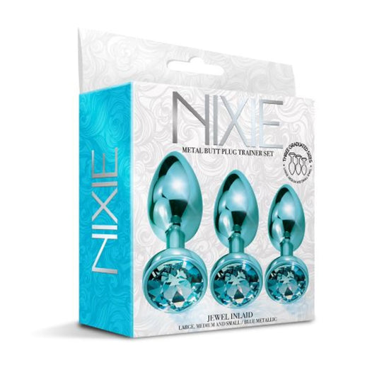 NIXIE METAL PLUG TRAINER SET BLUE METALLIC