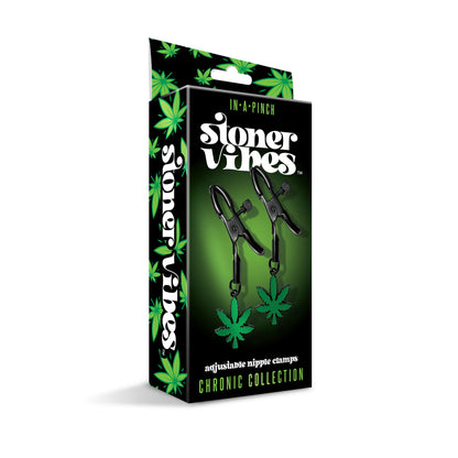 STONER VIBES ADJUSTABLE NIPPLE CLAMPS CHRONIC COLLECTION