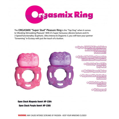 SUPER STUD ORGASMIX RING PURPLE
