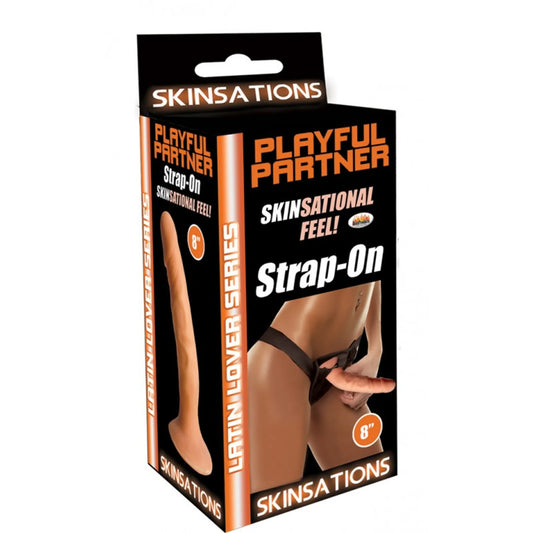 SKINSATIONS LATIN LOVER PLAYFUL PARTNER 8 STRAP ON "