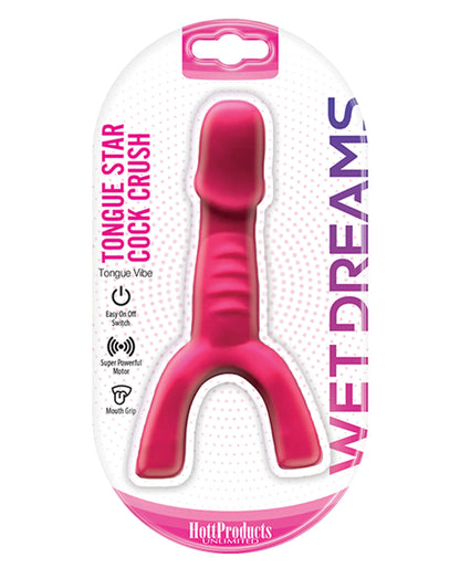 TONGUE STAR COCK CRUSH TONGUE VIBE PINK