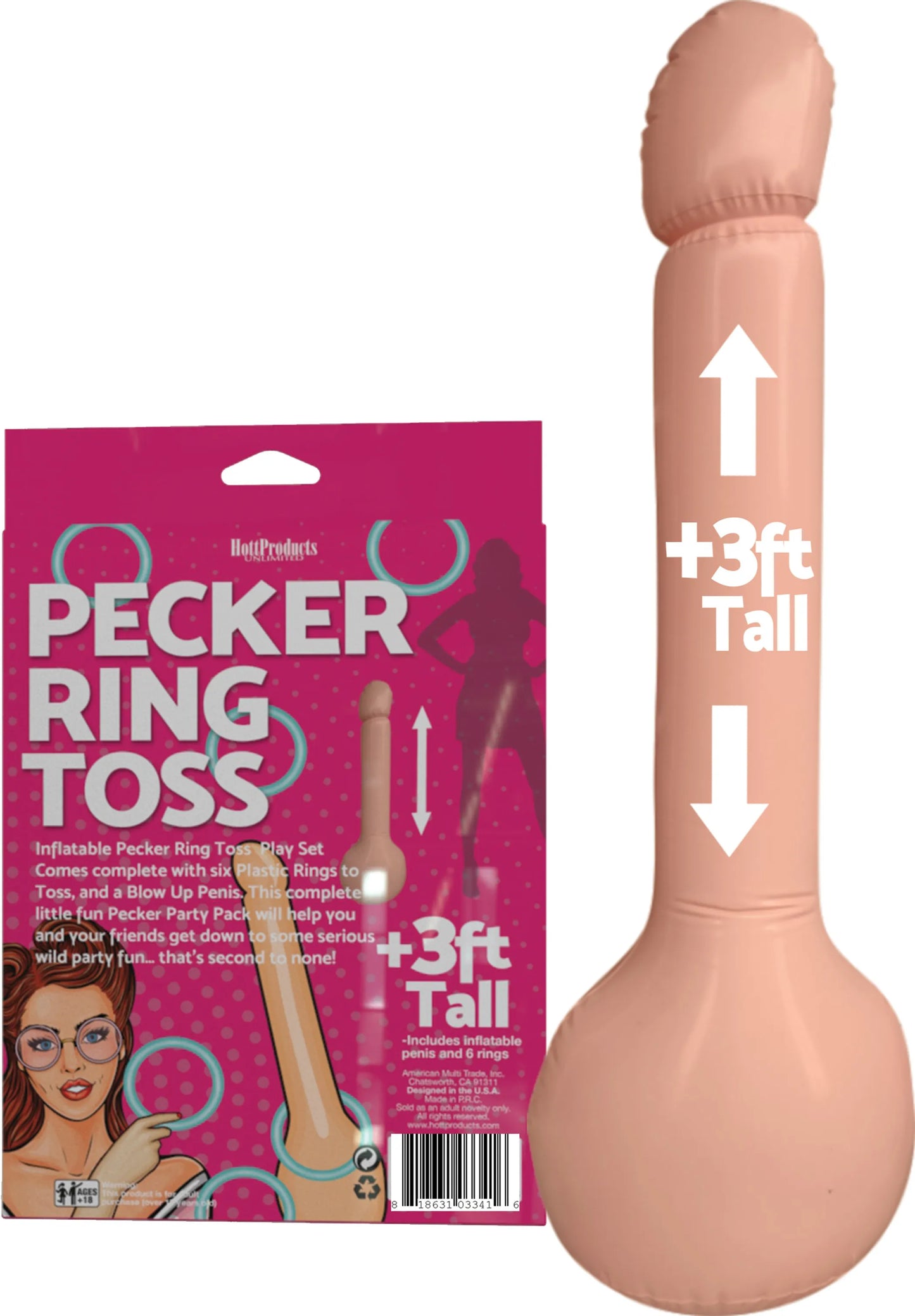 INFLATABLE PECKER RING TOSS