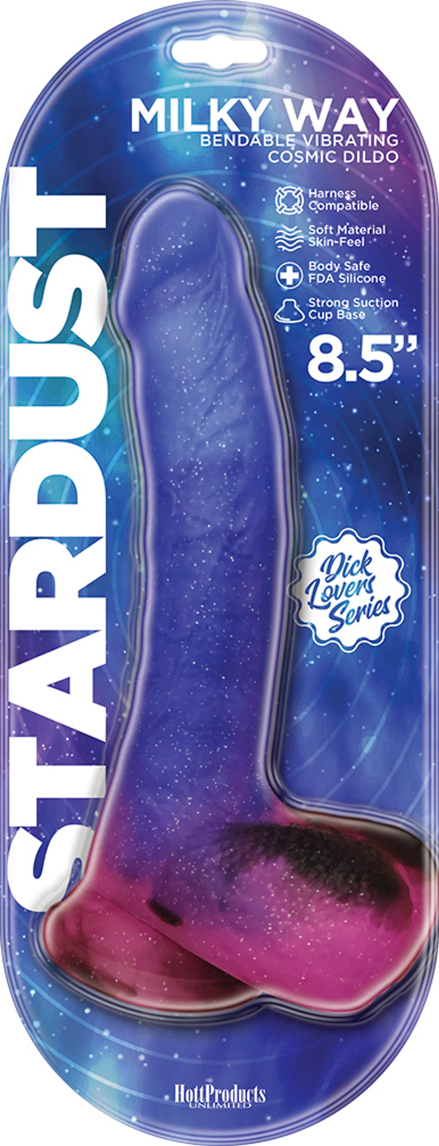STARDUST MILKY WAY 8.5IN DILDO VIBRATING
