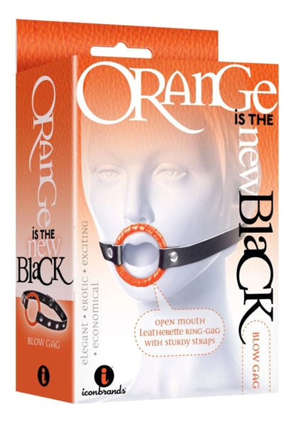 9'S BLACK BLOW GAG OPEN MOUTH