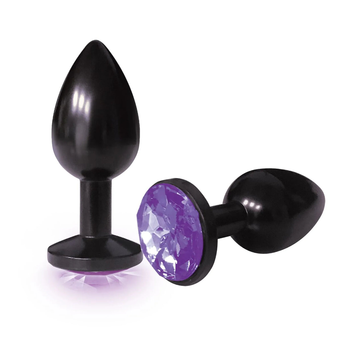 9'S SILVER STARTER ANODIZED BEJEWELED STEEL PLUG VIOLET