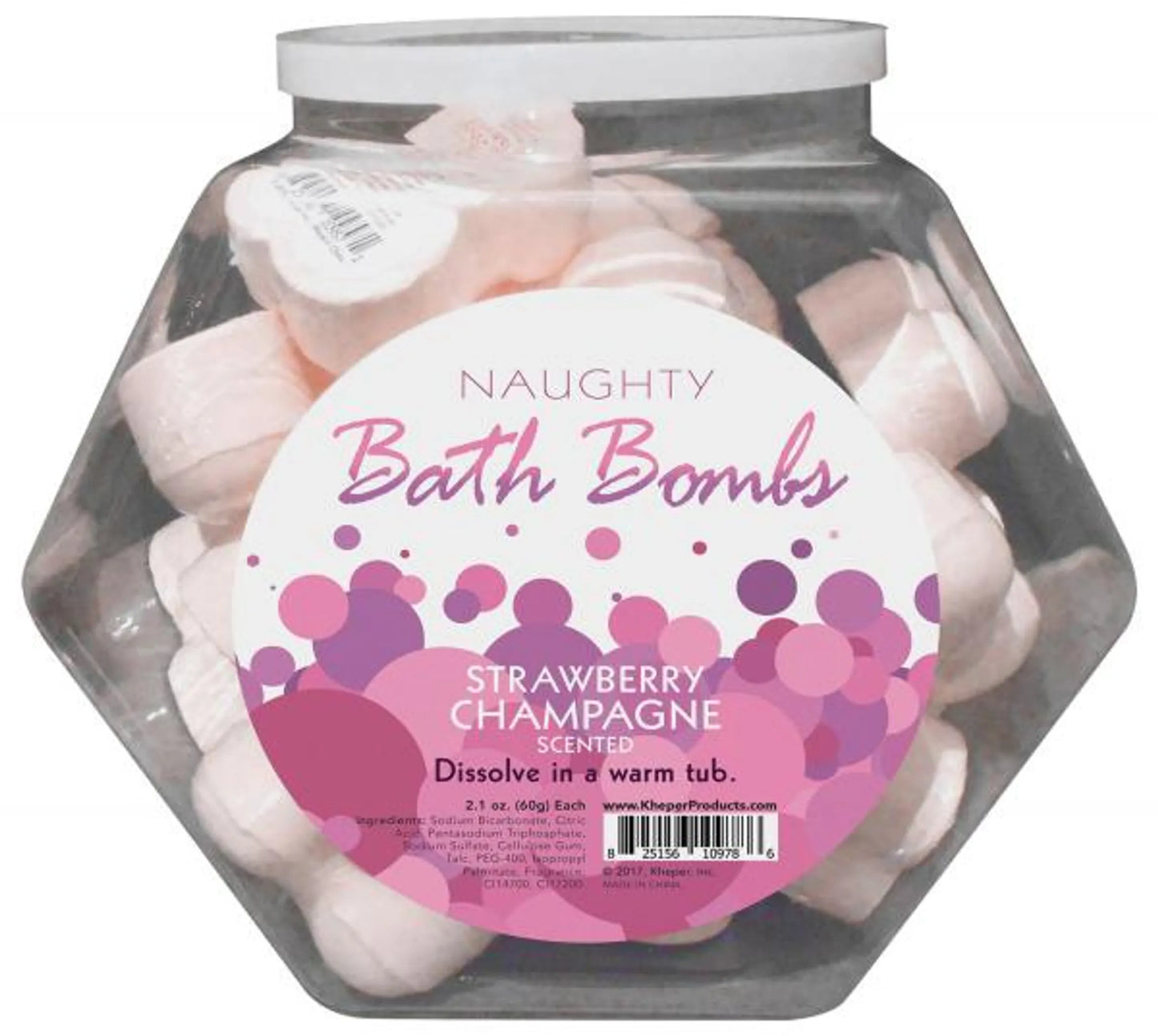 NAUGHTY BATH BOMBS FISHBOWL 24 PC