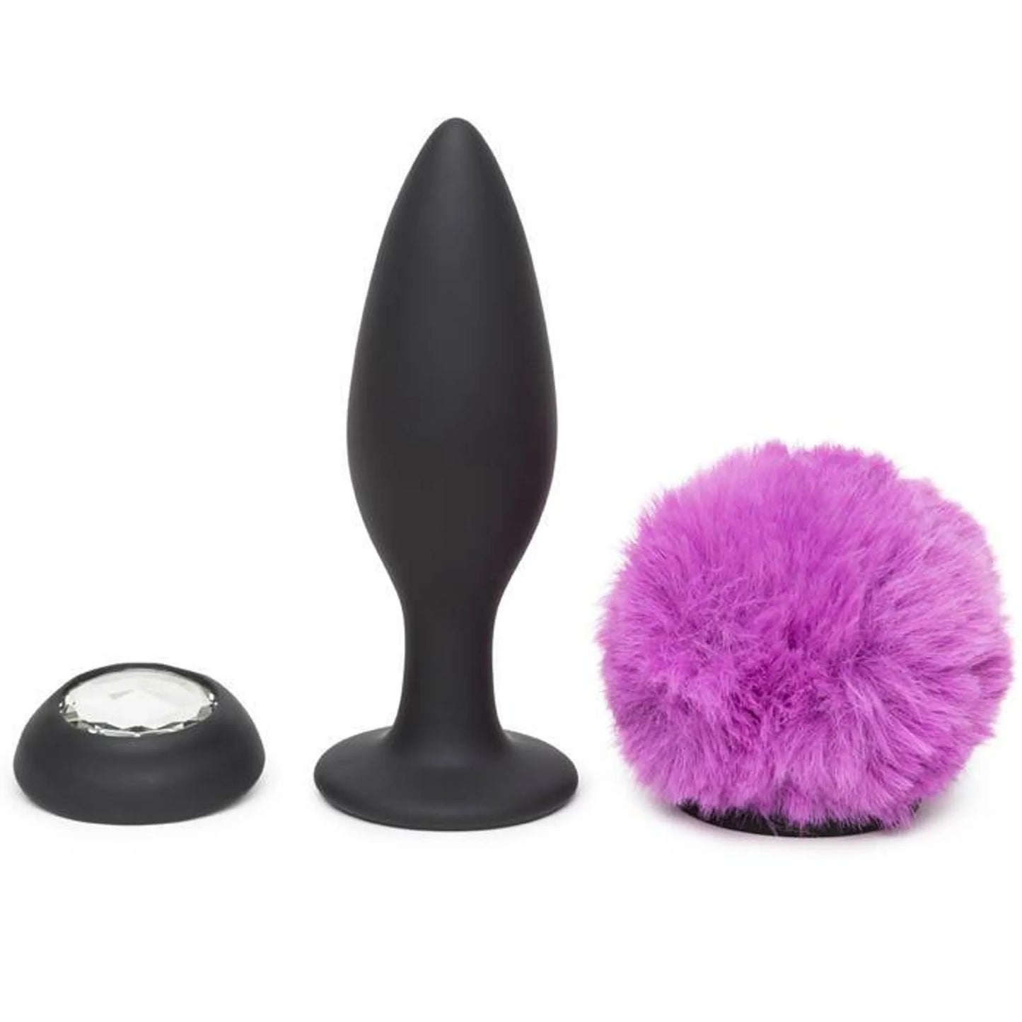 (D) HAPPY RABBIT LARGE VIBRATI BUNNY TAIL BUTT PLUG