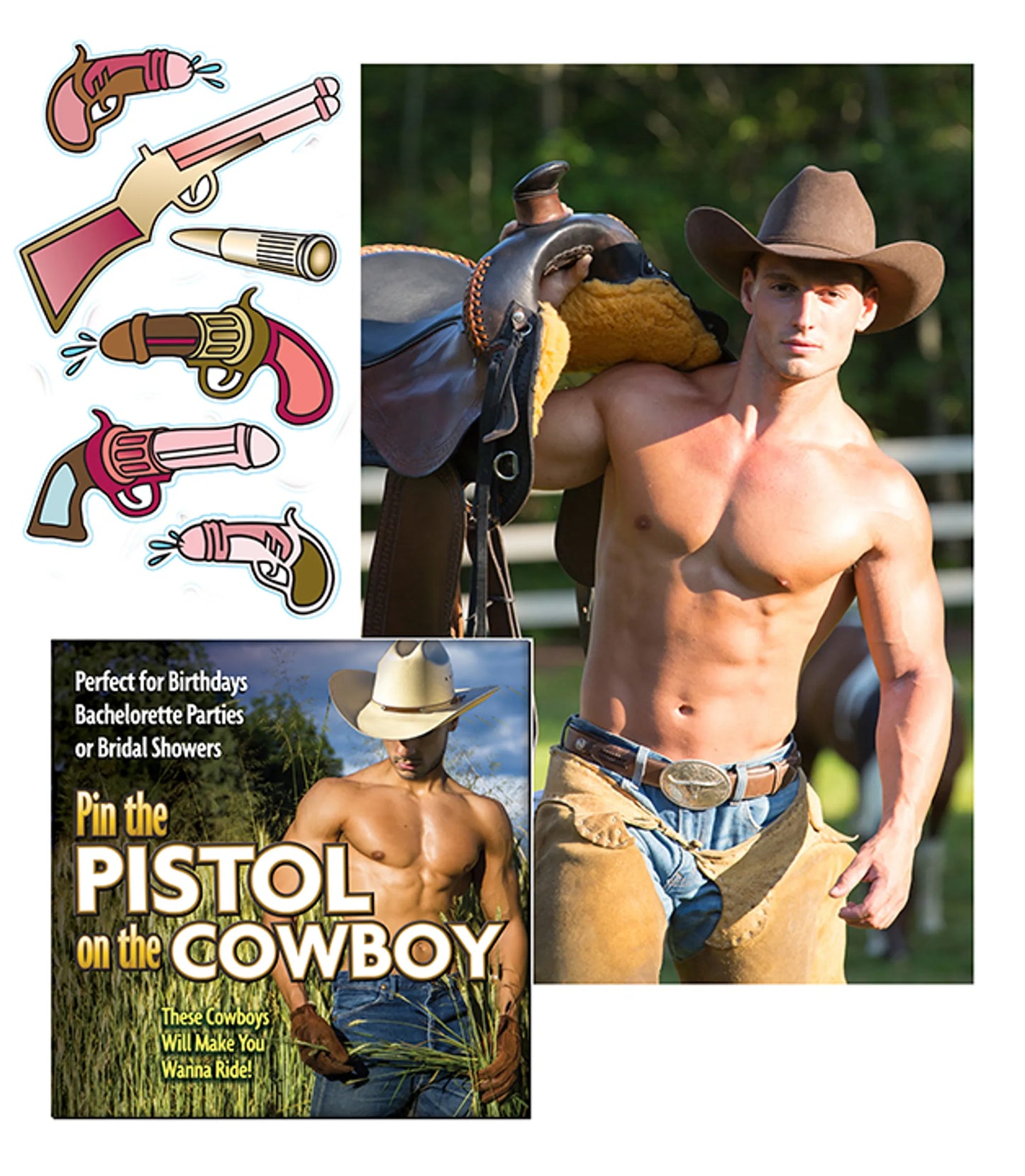 PIN THE PISTOL ON THE COWBOY
