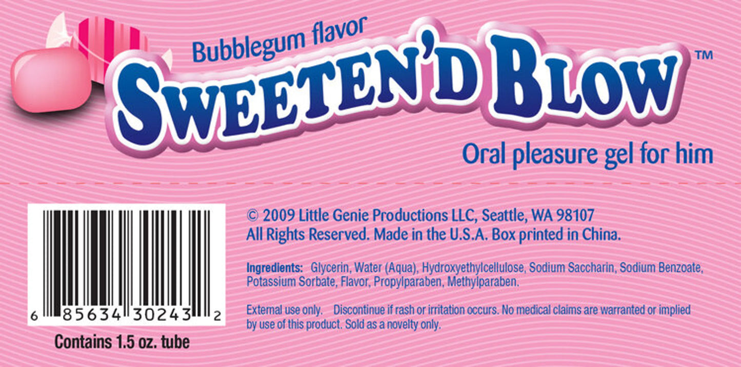 SWEETEN'D BLOW BUBBLE GUM