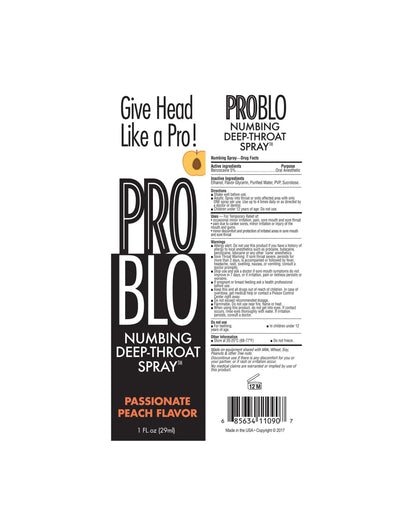 PROBLO DEEP THROAT SPRAY PEACH