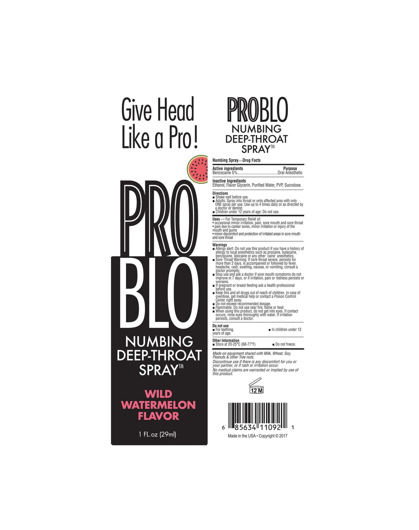 PROBLO DEEP THROAT SPRAY WATERMELON