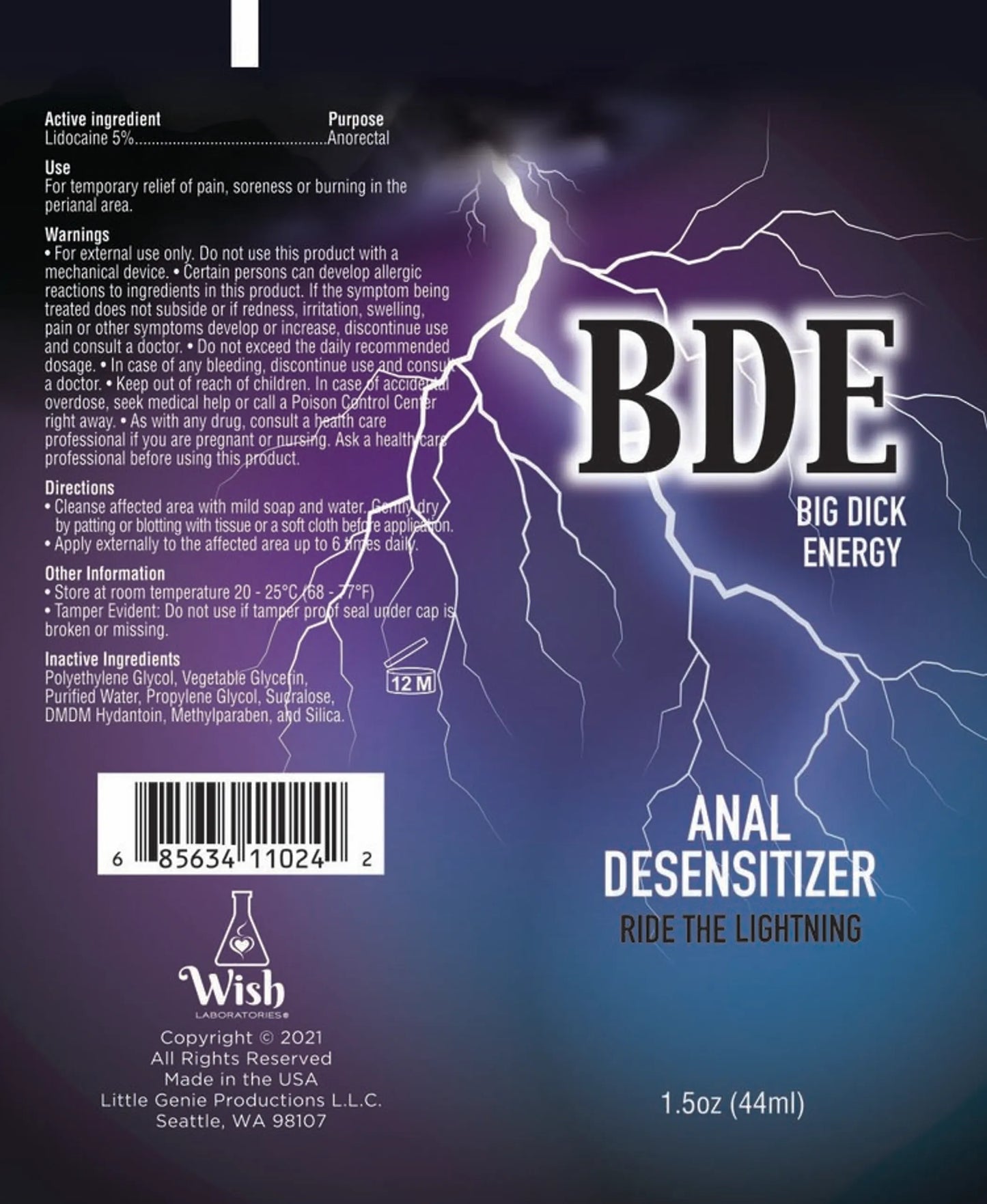 BDE ANAL DESENSITIZER 1.5 OZ