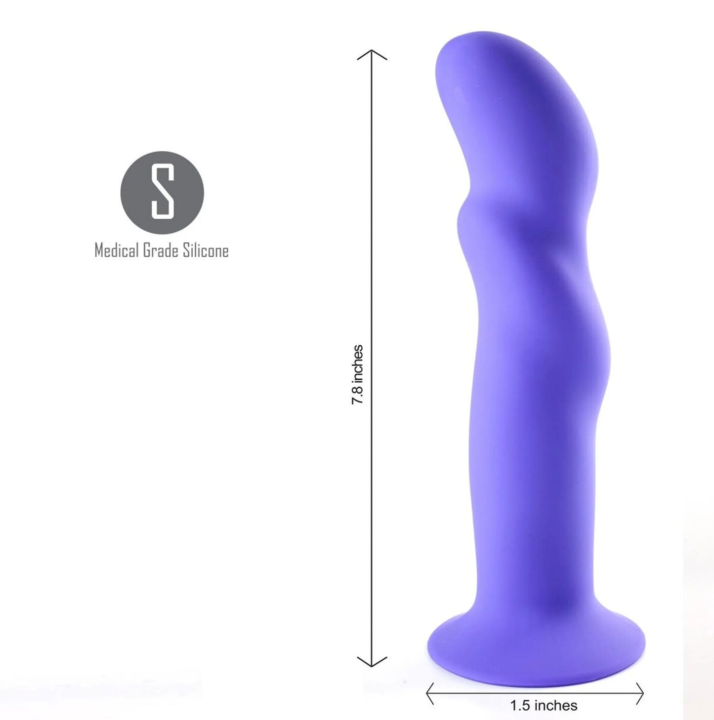 RILEY SILICONE PURPLE DONG