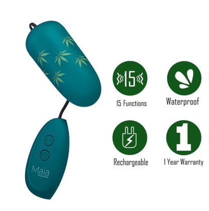 BUDZEE RECHARGEABLE WIRED EGG POT LEAF PATTERN