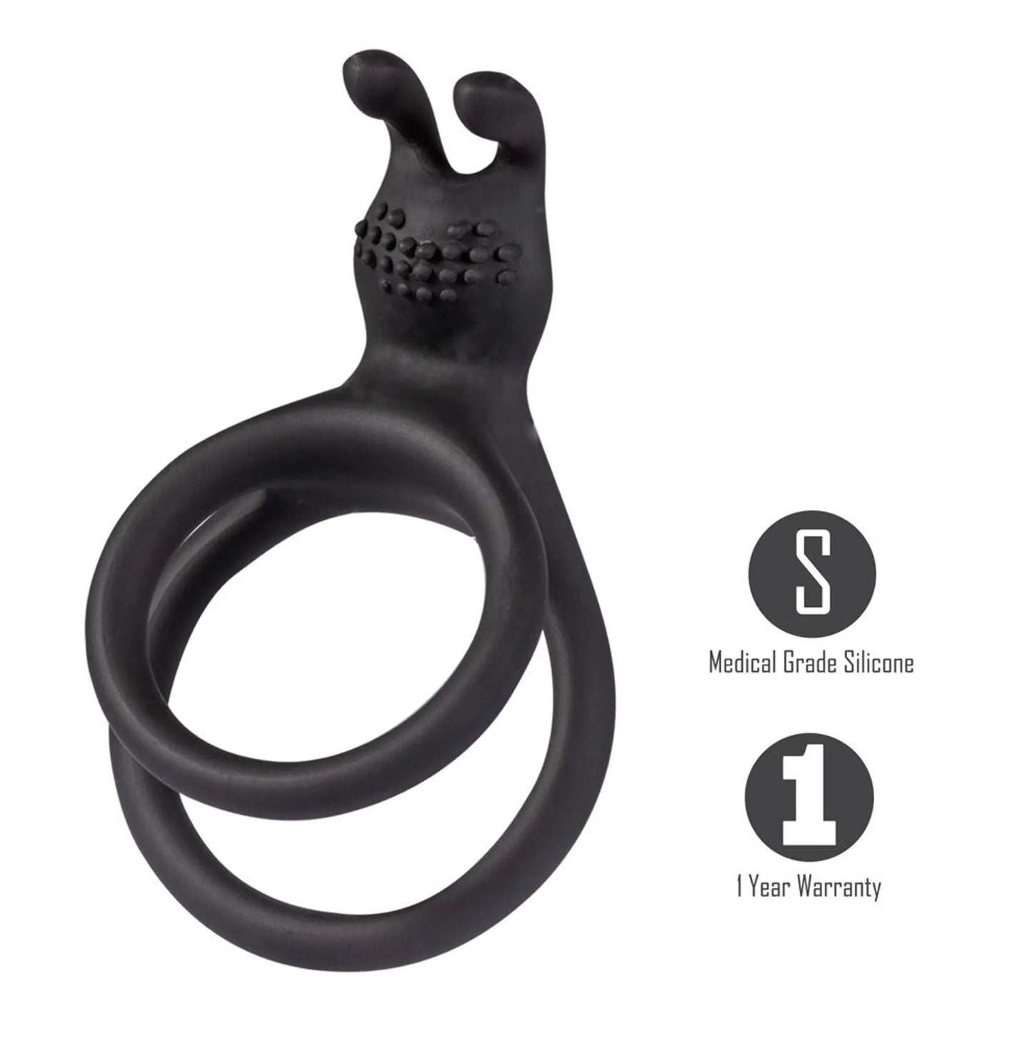 ATLAS SILICONE BUNNY HEADED COCK RING
