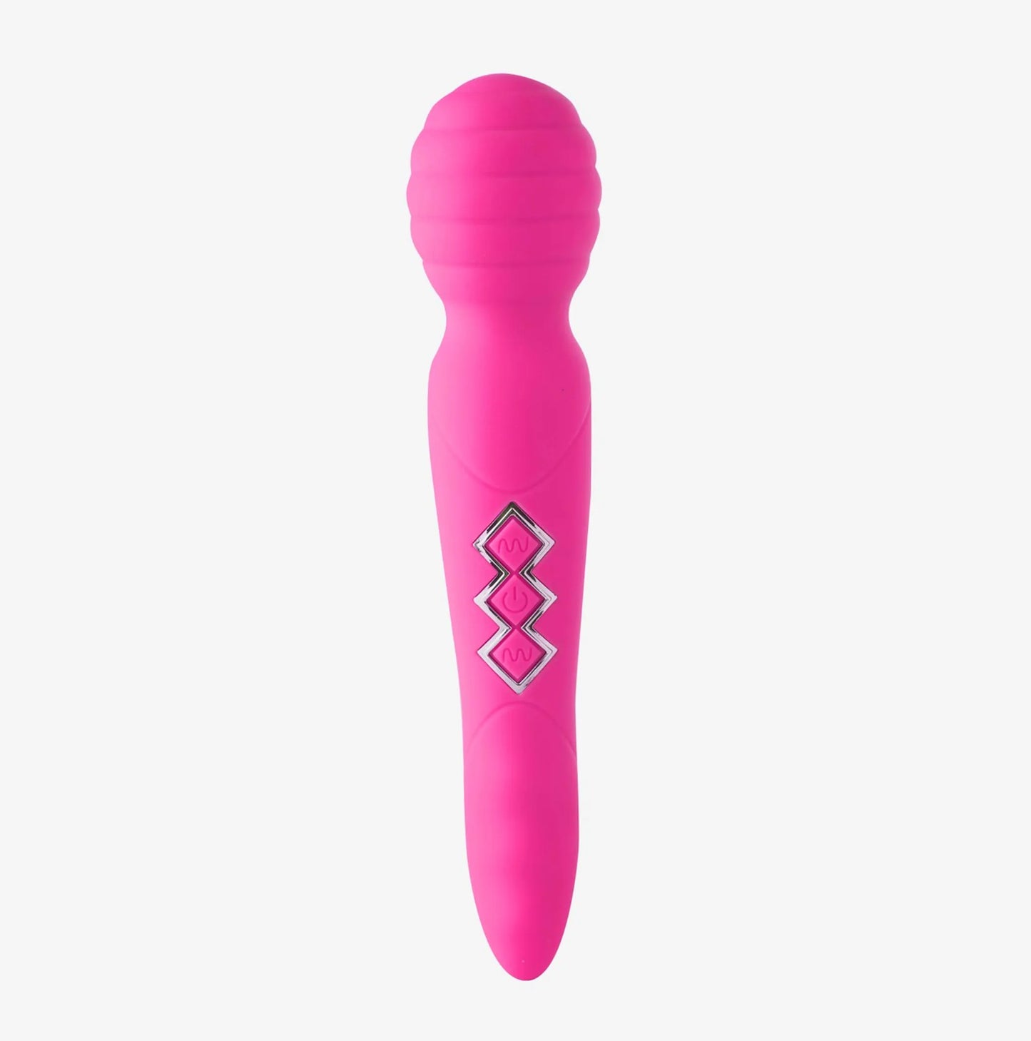 ZOE RECHARGEABLE DUAL VIBRATING WAND HOT PINK