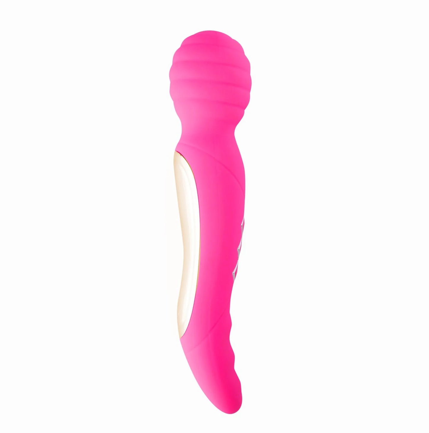 ZOE RECHARGEABLE DUAL VIBRATING WAND HOT PINK