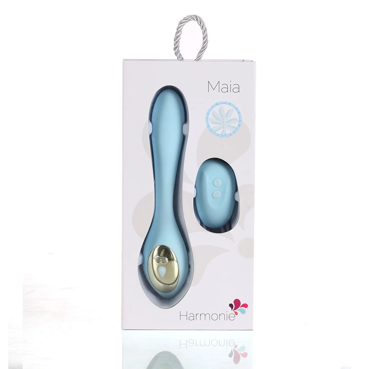HARMONIE TEAL BENDABLE DUAL VIBRATOR W/ REMOTE CONTROL