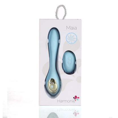 HARMONIE TEAL BENDABLE DUAL VIBRATOR W/ REMOTE CONTROL