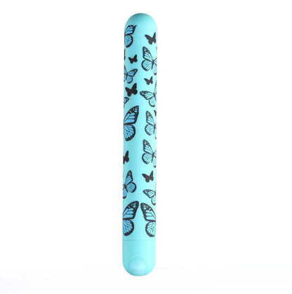 MONARCH BUTTERFLY PATTERN LONG RECHARGEABLE BULLET