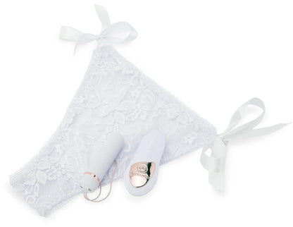 SENSUELLE PLEASURE PANTY WHITE REMOTE CONTROL