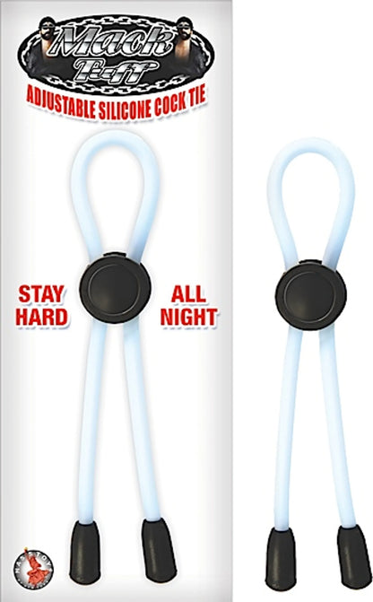 MACK TUFF ADJUSTABLE SILICONE COCK TIE CLEAR