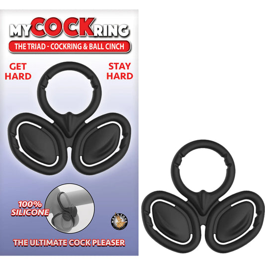 MY COCKRING THE TRIAD-COCKRING & BALL CINCH BLACK