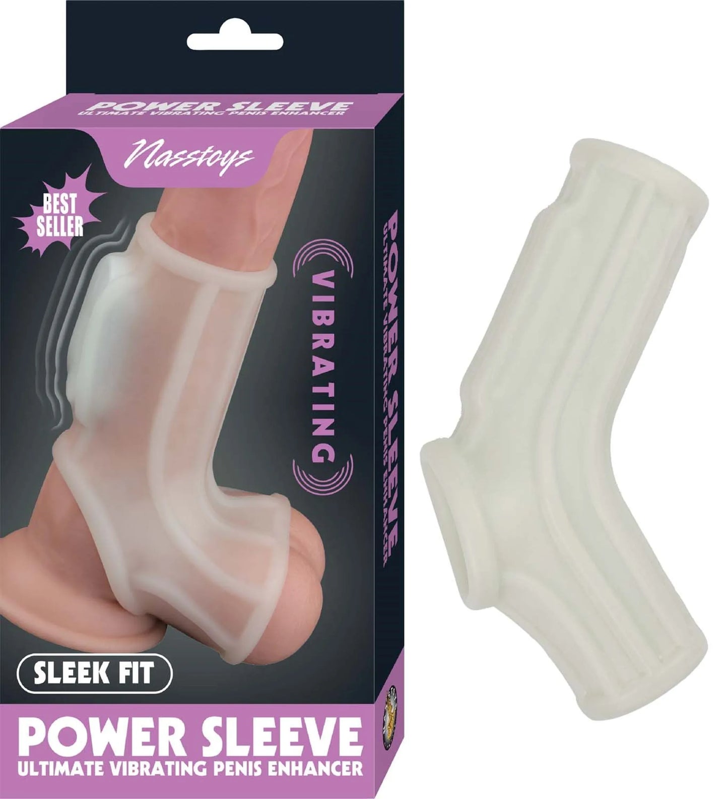 VIBRATING POWER SLEEVE SLEEK FIT WHITE
