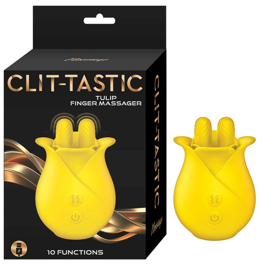 CLIT-TASTIC TULIP FINGER MASSAGER YELLOW