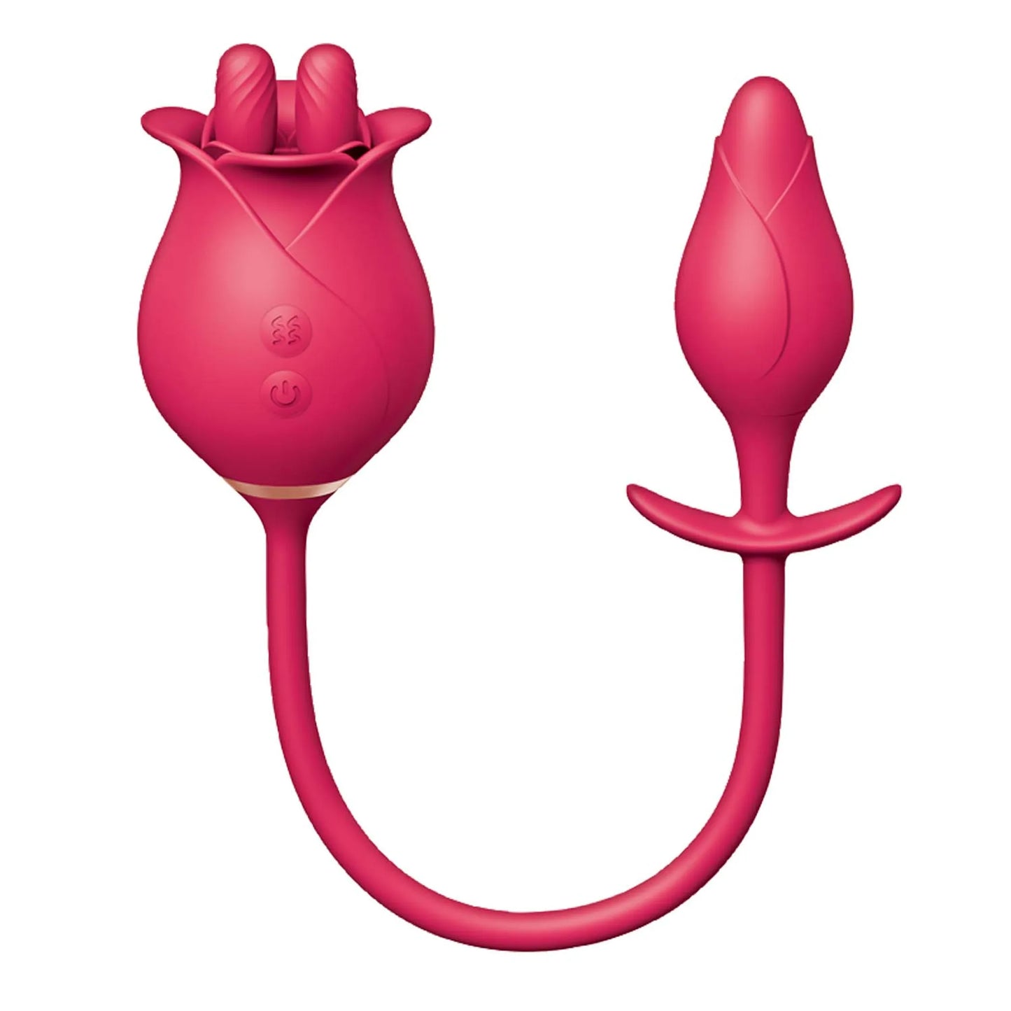 CLIT-TASTIC TULIP FINGER MASSAGER & PLUG RED