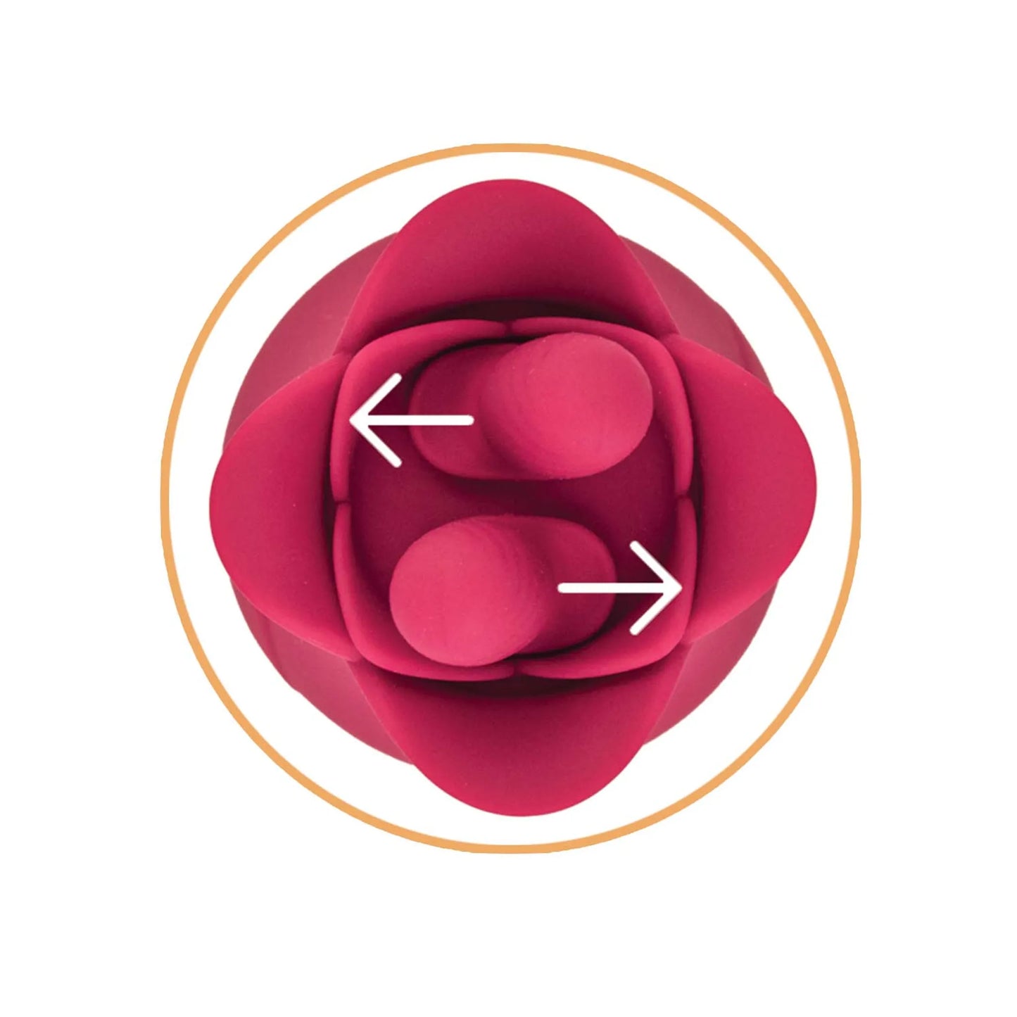 CLIT-TASTIC TULIP FINGER MASSAGER & PLUG RED