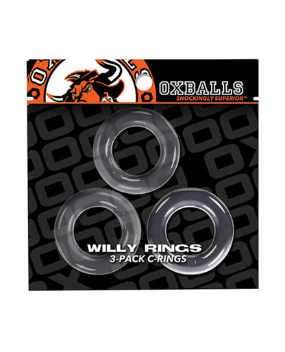 WILLY RINGS 3 PK COCKRINGS WHITE