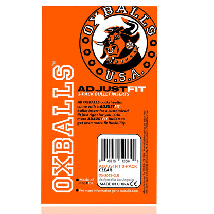 ADJUSTFIT INSERTS 3PK CLEAR (NET)