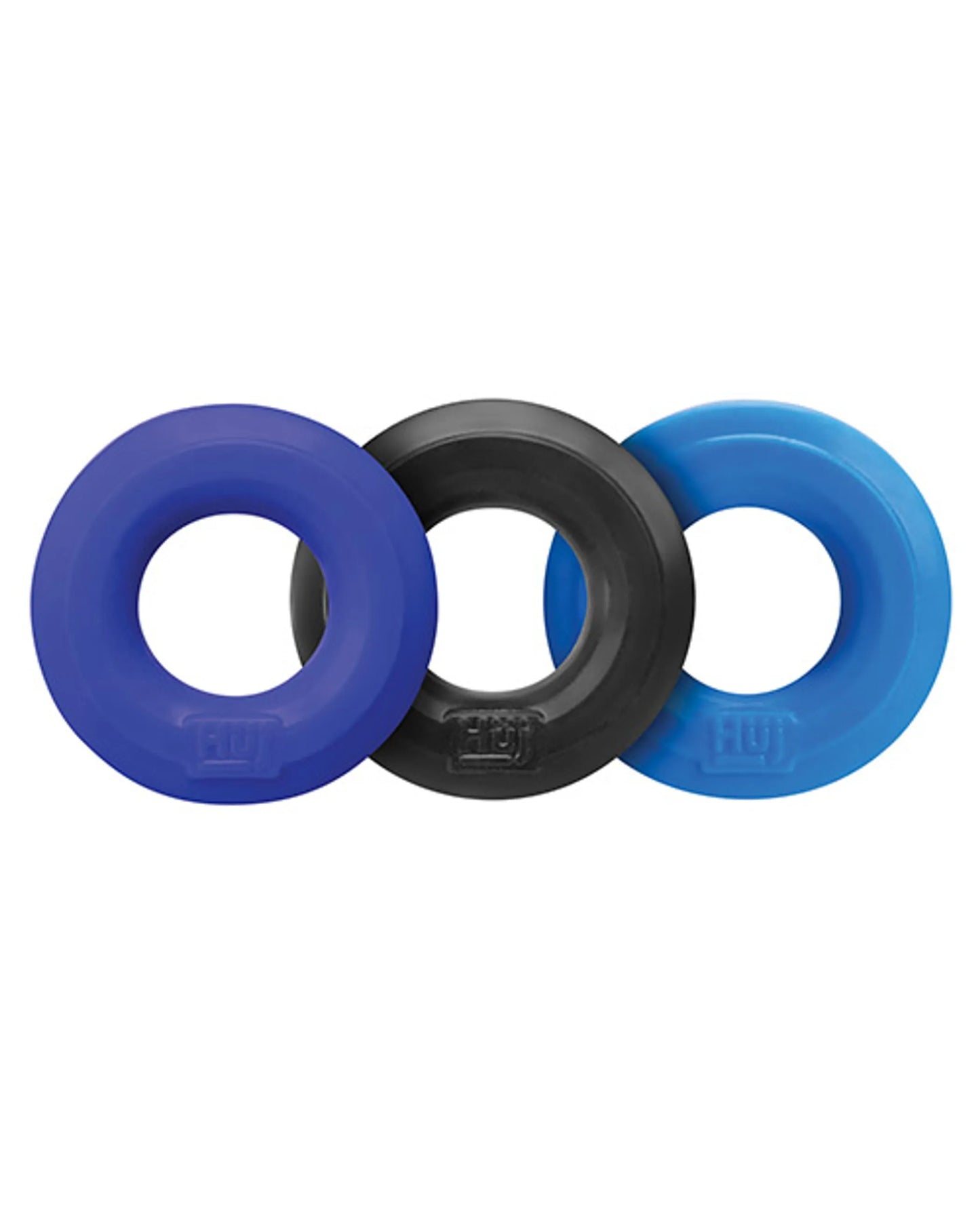 HUNKYJUNK HUJ C-RING 3PK BLUE/ MULTI (NET)