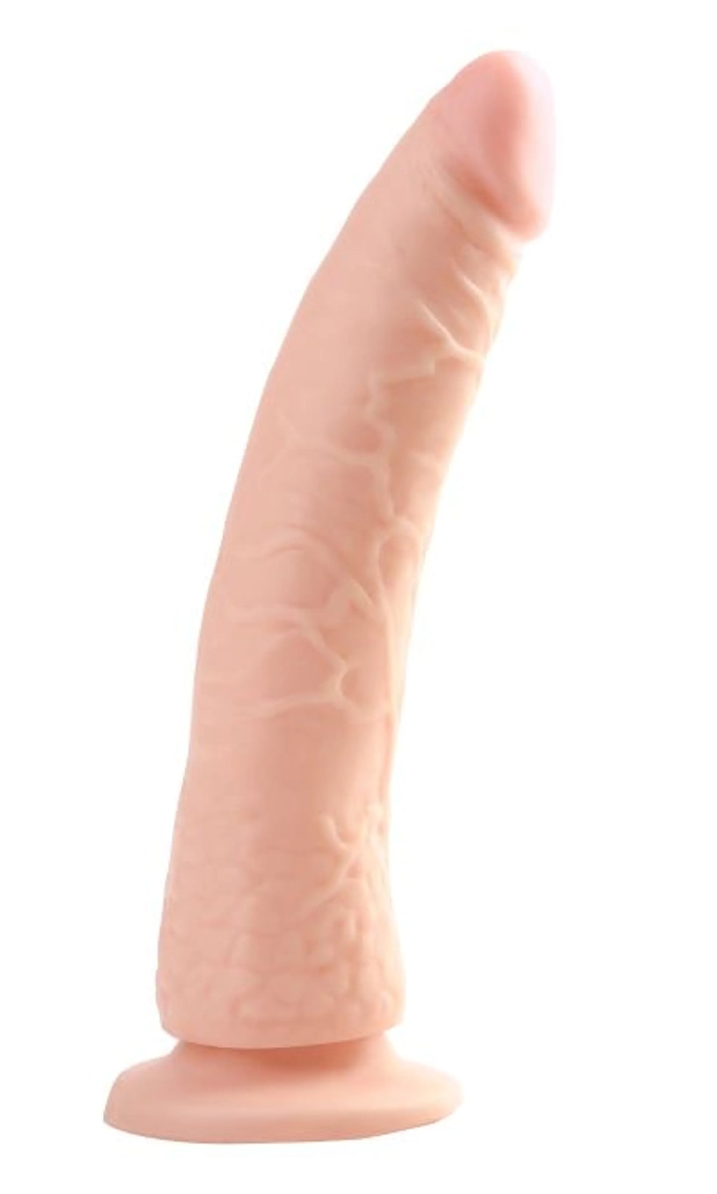 BASIX RUBBER WORKS 7IN FLESH SLIM DONG W/ SUCTION CUP