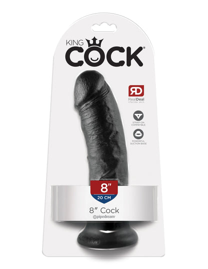 KING COCK 8 IN COCK BLACK